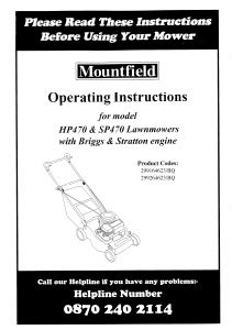 Mountfield lawn mower maintenance manual sp470. - Hampton bay ponte vecchio ceiling fan manual.